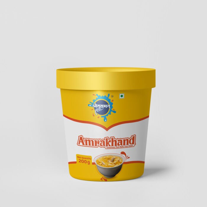 Shwetsuman Foods Amrakhand – Creamy Mango Shrikhand | Traditional Indian Mango Dessert | 200 g