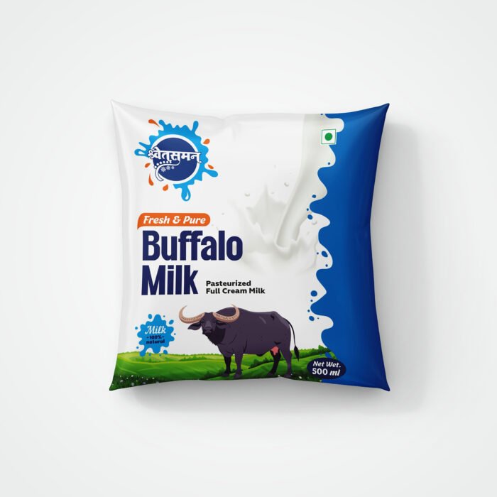 Shwetsuman Fresh & Pure Pasteurized Buffalo Milk – Full Cream Milk